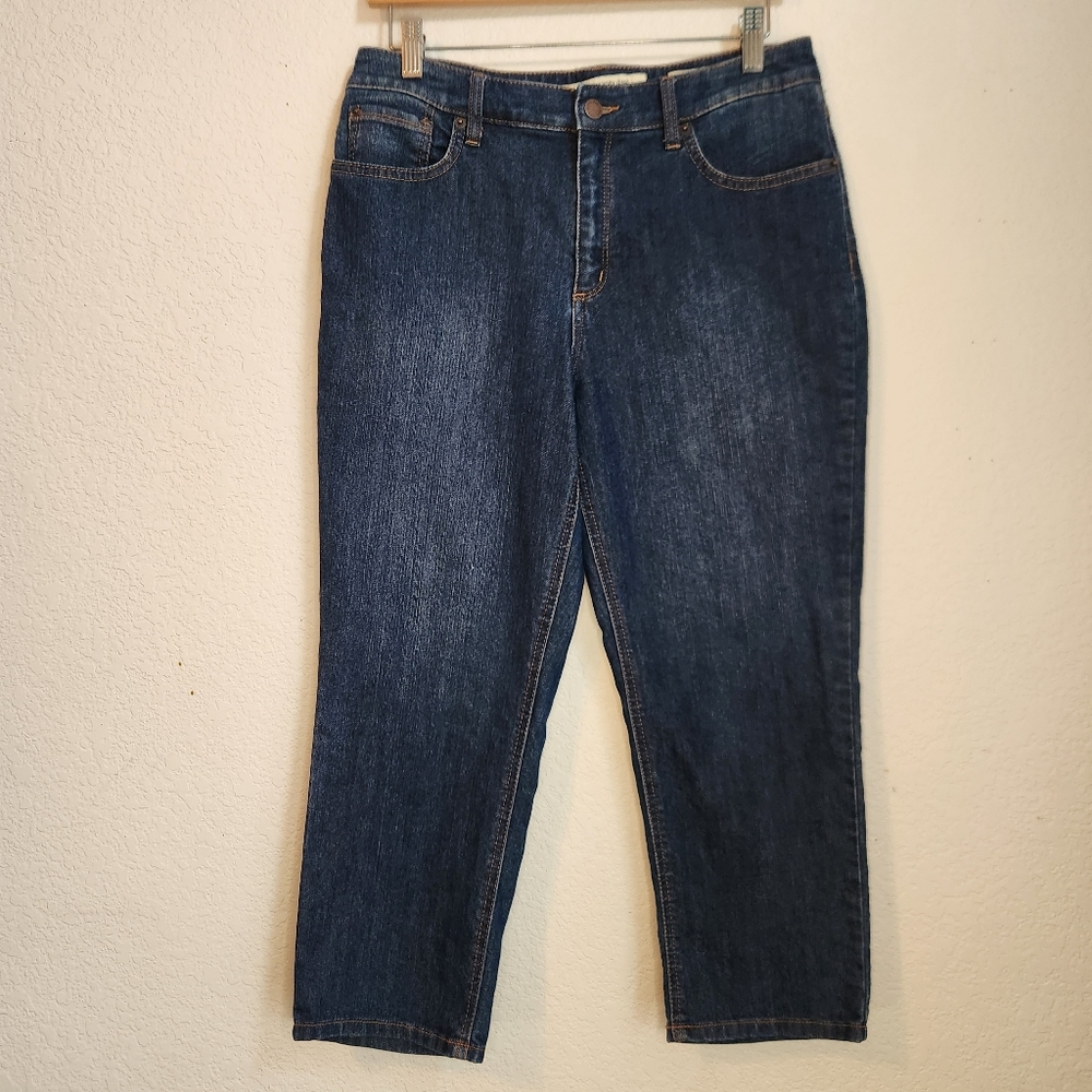 Jones New York Soho Capri Denim Dark Wash Jeans, Size 10